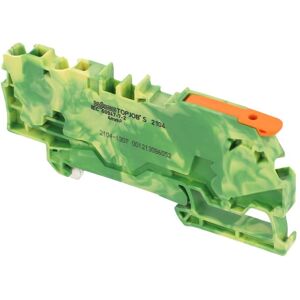 WAGO 2104-1307 - Protective Earth Terminal, Green-Yellow - Electrical Terminal Block WAGO 2104-1307 - Protective Earth Terminal, Green-Yellow - Electrical Terminal Block