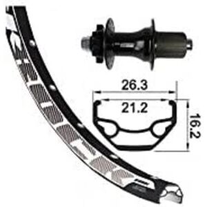 XLC Black Rock 26-inch Wheelset - Disc Brake, 6-Hole, 8-10 Speed XLC Black Rock 26-inch Wheelset - Disc Brake, 6-Hole, 8-10 Speed