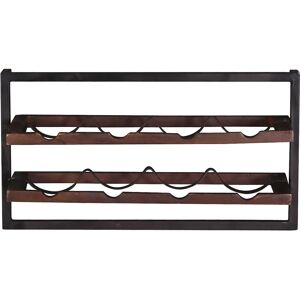 Wandregal SIT Almirah - 65x35x25 cm - Schwarz/Dunkelbraun - Wandmontage Wandregal SIT Almirah - 65x35x25 cm - Schwarz/Dunkelbraun - Wandmontage