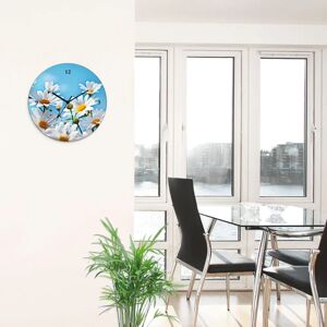 ARTLAND - Blumen - Margeriten - Weiß - Wanduhr ARTLAND - Blumen - Margeriten - Weiß - Wanduhr