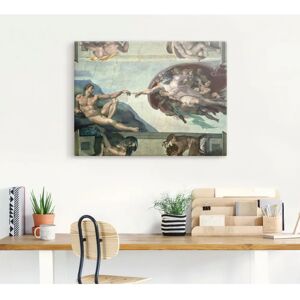 ARTLAND Michelangelo Die Erschaffung des Adam Wandbild - Leinwand, Poster, Wandaufkleber ARTLAND Michelangelo Die Erschaffung des Adam Wandbild - Leinwand, Poster, Wandaufkleber