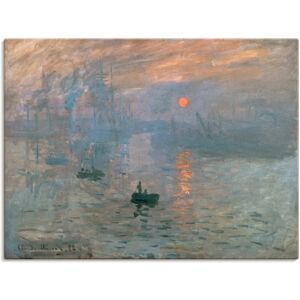 ARTLAND Impression (Sonnenaufgang) 1872 Blau Wandbild - Impressionismus ARTLAND Impression (Sonnenaufgang) 1872 Blau Wandbild - Impressionismus