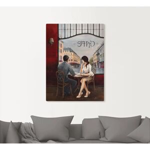ARTLAND Café Wandbild - 60x80cm - rot - Wandkunst ARTLAND Café Wandbild - 60x80cm - rot - Wandkunst
