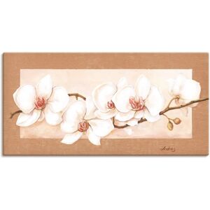 ARTLAND Orchideenzweig Wandbild - 150x75cm - Beige - Blumen ARTLAND Orchideenzweig Wandbild - 150x75cm - Beige - Blumen