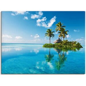 ARTLAND Tropisches Paradies - Insel Palmen Meer Wandbild 120x90cm ARTLAND Tropisches Paradies - Insel Palmen Meer Wandbild 120x90cm