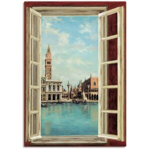 ARTLAND Venedig Blick Fenster Wandkunst - Leinwand, Poster & Vinylaufkleber ARTLAND Venedig Blick Fenster Wandkunst - Leinwand, Poster & Vinylaufkleber