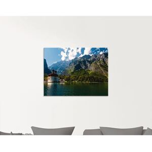 ARTLAND Landschaftsglasbild - Blau - 80x60cm ARTLAND Landschaftsglasbild - Blau - 80x60cm