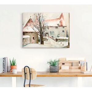 ARTLAND - Winter auf der Burg - 40 x 30 cm - Leinwandbild ARTLAND - Winter auf der Burg - 40 x 30 cm - Leinwandbild
