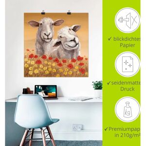 ARTLAND - Schafe - 50 cm x 50 cm - beige - Wandbild ARTLAND - Schafe - 50 cm x 50 cm - beige - Wandbild