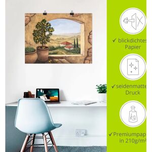 ARTland - Fenster in der Toskana - Beige - 60x45 - Wandkunst ARTland - Fenster in der Toskana - Beige - 60x45 - Wandkunst