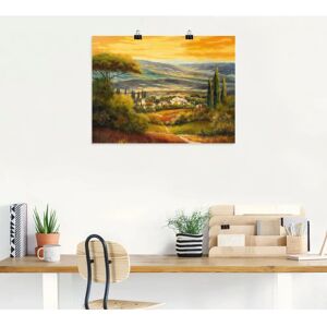 ARTland - Toskanatal - 40x30 cm - braun - Wall art ARTland - Toskanatal - 40x30 cm - braun - Wall art
