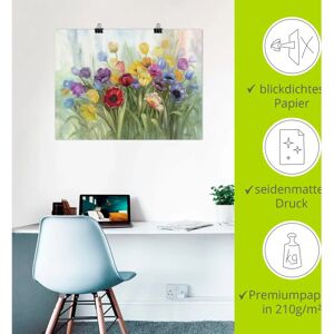 ARTland - Tulpenwiese I - 80x60 cm - Wandkunst ARTland - Tulpenwiese I - 80x60 cm - Wandkunst