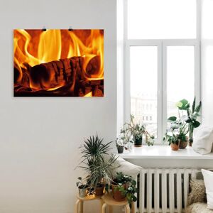 ARTLAND - Kaminfeuer 3 - orange - 40x30 cm - Wall art ARTLAND - Kaminfeuer 3 - orange - 40x30 cm - Wall art