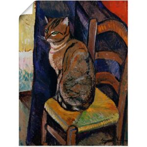 ARTLAND - Skizze Stuhl sitzende Katze - 45x60 cm - Leinwanddruck - Wall art ARTLAND - Skizze Stuhl sitzende Katze - 45x60 cm - Leinwanddruck - Wall art