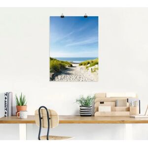 ARTLAND - Strand mit Sanddünen und Weg zur See - 30 cm x 40 cm - beige - Wall art ARTLAND - Strand mit Sanddünen und Weg zur See - 30 cm x 40 cm - beige - Wall art