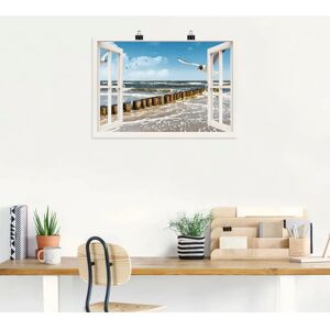 ARTLAND - Fensterblick - Ostsee - 100x70 cm - Wandkunst ARTLAND - Fensterblick - Ostsee - 100x70 cm - Wandkunst