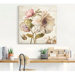 ARTLAND Blumen II Beiges Leinwandbild - Blumen - Wanddekoration ARTLAND Blumen II Beiges Leinwandbild - Blumen - Wanddekoration