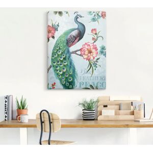 ARTLAND Blau Pfau Wandbild - Hochformat ARTLAND Blau Pfau Wandbild - Hochformat