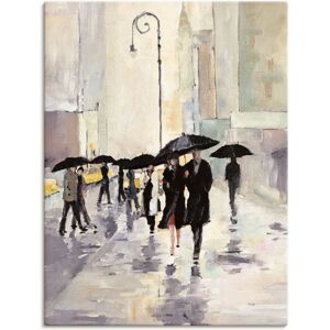 ARTLAND - Stadt im Regen - beige - Wall art ARTLAND - Stadt im Regen - beige - Wall art