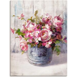 ARTLAND Gartenblumen I Pink Leinwand Wandbild - Wandkunst ARTLAND Gartenblumen I Pink Leinwand Wandbild - Wandkunst