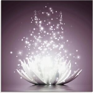ARTLAND Glasbild - Magie der Lotus-Blume - Lila - Wanddekoration ARTLAND Glasbild - Magie der Lotus-Blume - Lila - Wanddekoration