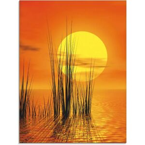 ARTLAND Sonnenuntergang mit Schilf Glasbild - Landschaft ARTLAND Sonnenuntergang mit Schilf Glasbild - Landschaft