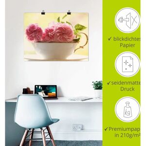ARTLAND - Vintage Rosen - 80x60 cm - rosa - Wall art ARTLAND - Vintage Rosen - 80x60 cm - rosa - Wall art