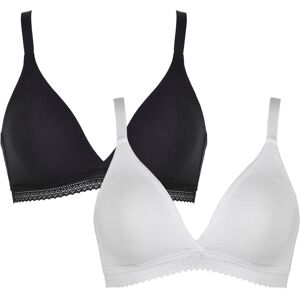NATURANA Damen Soft-BH - Einfarbig mit Häkelapplikation NATURANA Damen Soft-BH - Einfarbig mit Häkelapplikation