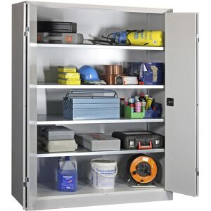 Dulap din Oțel Pavoy - Polițe Reglabile - Vopsit în Câmp Electrostatic - Uși cu Încuietoare - Gri Dulap din Oțel Pavoy - Polițe Reglabile - Vopsit în Câmp Electrostatic - Uși cu Încuietoare - Gri