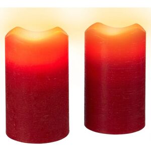 MODERNE HAUSFRAU - LED-Echtwachskerzen - Rot - 2pc - LED Candle MODERNE HAUSFRAU - LED-Echtwachskerzen - Rot - 2pc - LED Candle