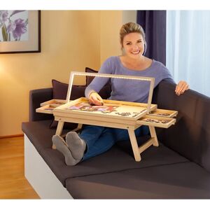 Genialo Puzzletisch - Verstellbares LED, 4 Schubladen, Klappbarer Tisch Genialo Puzzletisch - Verstellbares LED, 4 Schubladen, Klappbarer Tisch