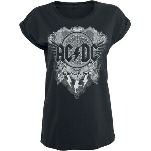 AC/DC Black Ice Kurzarm T-Shirt für Damen - Schwarz AC/DC Black Ice Kurzarm T-Shirt für Damen - Schwarz