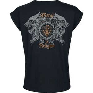 Powerwolf Kurzarm T-Shirt - Crest Wolves - S bis XXL - Damen - Schwarz Powerwolf Kurzarm T-Shirt - Crest Wolves - S bis XXL - Damen - Schwarz