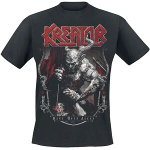 Kreator Hate Über Alles Crest T-Skjorte - Kortermet - Bomull - Vanlig passform Kreator Hate Über Alles Crest T-Skjorte - Kortermet - Bomull - Vanlig passform