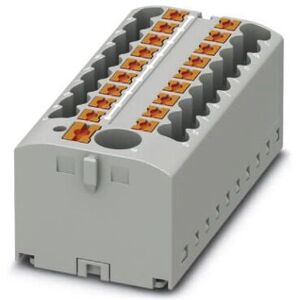 Bloc de terminal Phoenix Contact PTFIX 6/18X2.5 Gy - 19 Ports, Gris, 500V Bloc de terminal Phoenix Contact PTFIX 6/18X2.5 Gy - 19 Ports, Gris, 500V