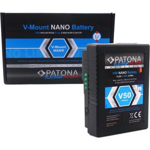 Patona V-Mount Batteri Nano V50 - 47Wh Rød ARRI Patona V-Mount Batteri Nano V50 - 47Wh Rød ARRI