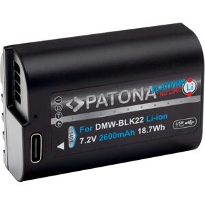Battery Lithium-Ion Patona DMW-BLK22 - Alimentation caméra - Publicité Battery Lithium-Ion Patona DMW-BLK22 - Alimentation caméra - Publicité