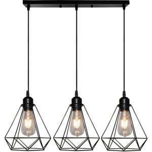 Norcks Vintage Pendant Light - Modern Retro Industrial Metal 3 Bulb Chandelier Norcks Vintage Pendant Light - Modern Retro Industrial Metal 3 Bulb Chandelier