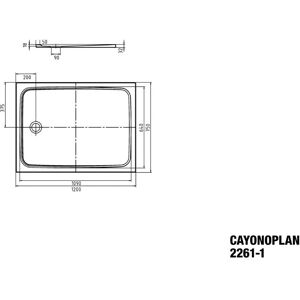Kaldewei Model 2261 Rechthoekige Douchebak - Advantage Kaldewei Model 2261 Rechthoekige Douchebak - Advantage