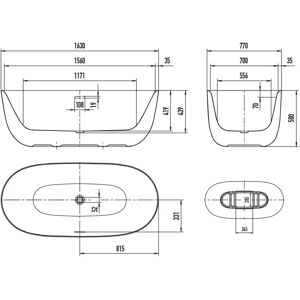 Kaldewei Meisterstück OYO DUO Freistehende Badewanne - Ei-Form, 163x77cm Kaldewei Meisterstück OYO DUO Freistehende Badewanne - Ei-Form, 163x77cm