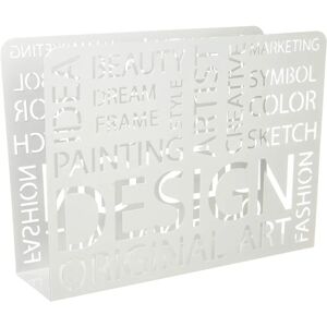 Haku White Metal Magazine Stand - 35x10x26 cm Haku White Metal Magazine Stand - 35x10x26 cm