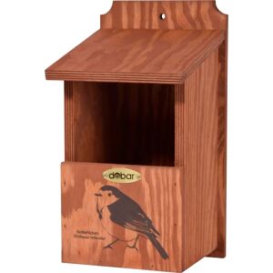 DOBAR Pine Birdhouse with Robin - Birdhouse DOBAR Pine Birdhouse with Robin - Birdhouse