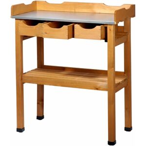 Dobar 29030e - Gartentisch, Braun, 3 Schubladen - Pflanztisch Dobar 29030e - Gartentisch, Braun, 3 Schubladen - Pflanztisch