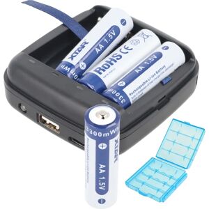 Xtar Wiederaufladbare AA Batterien & Ladegerät - 1,5V, 2000mAh Xtar Wiederaufladbare AA Batterien & Ladegerät - 1,5V, 2000mAh