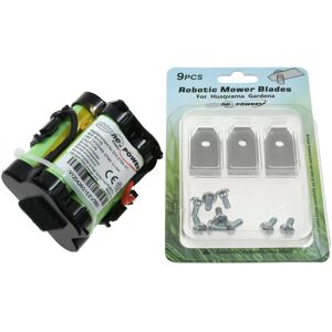 AccuCell R40Li/R45Li/R70Li Akku - 3 Modelle mit 9 Ersatzmessern AccuCell R40Li/R45Li/R70Li Akku - 3 Modelle mit 9 Ersatzmessern