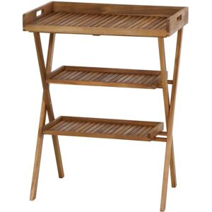 Mesa plegable de acacia Siena Garden Caruna - Mesa con bandejas para uso interior y exterior Mesa plegable de acacia Siena Garden Caruna - Mesa con bandejas para uso interior y exterior