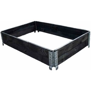 Cama de jardín elevada Siena Garden R08001-4BK-GBX - Rectangular, Pino, Negro Cama de jardín elevada Siena Garden R08001-4BK-GBX - Rectangular, Pino, Negro