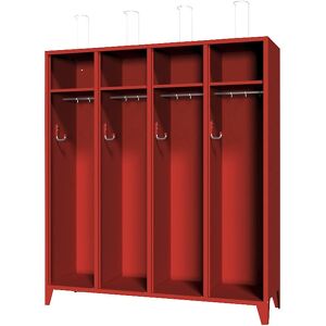 Dulap pentru pompieri Pavoy - Alb - 4 compartimente Dulap pentru pompieri Pavoy - Alb - 4 compartimente