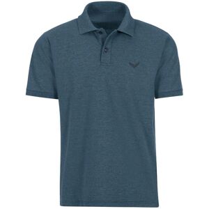 TRIGEMA Poloshirt DELUXE Piqué - M - Blauw (melange) - Poloshirt TRIGEMA Poloshirt DELUXE Piqué - M - Blauw (melange) - Poloshirt
