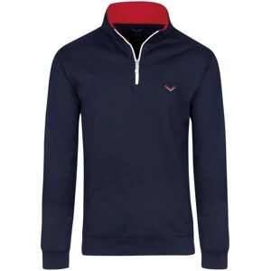 TRIGEMA Navy Sweatshirt met Rits - Casual TRIGEMA Navy Sweatshirt met Rits - Casual